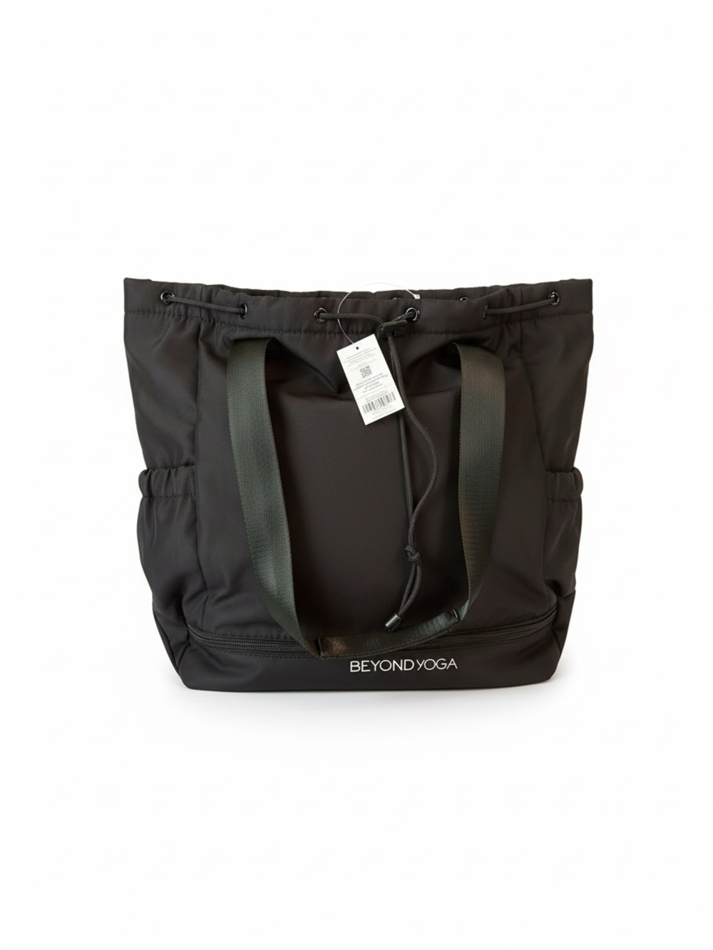 Beyond Yoga Black Convertible Backpack Tote Gym Bag NWT